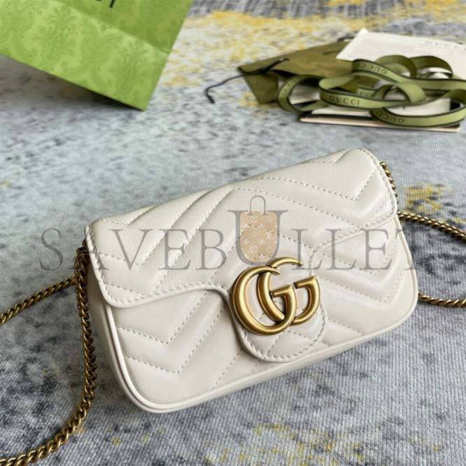 GUCCI MARMONT MATELASSE LEATHER SUPER MINI BAG 476433 (16.5*10*5cm) GUCCI MARMONT MATELASSE LEATHER SUPER MINI BAG 476433 (16.5*10*5cm)